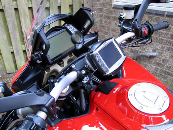 Multistrada 1200 Motorcycle GPS Mounting Project