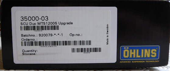 Multistrada 1200 / MTS1200 Ohlins Suspension SCU - Upgrade to Semi-active  Suspension Control